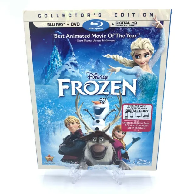 2013 Disneys Frozen Blu-ray and DVD with Sleeve and Inserts