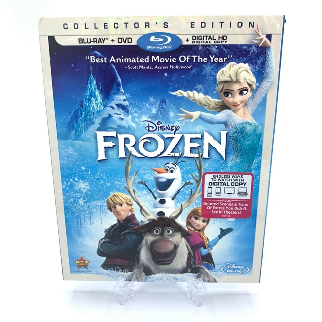 2013 Disneys Frozen Blu-ray and DVD with Sleeve and Inserts