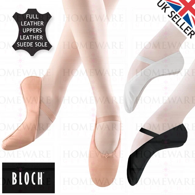 PINK BALLET SHOES Bloch Arise Leather Dance Shoes Full Suede Sole