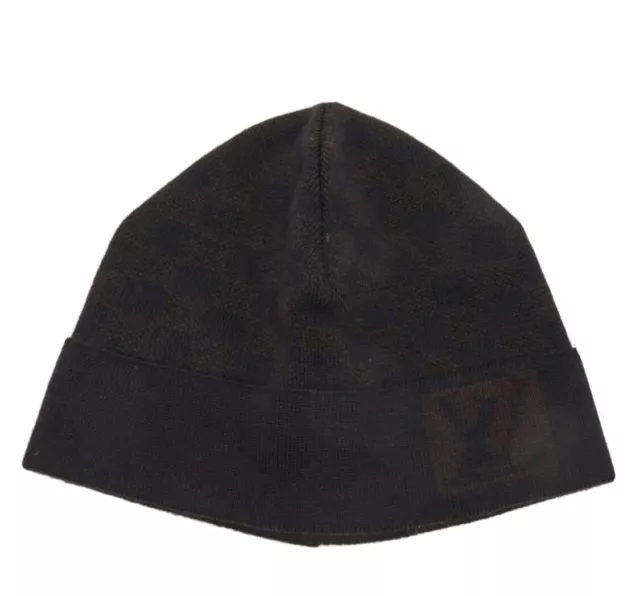 LOUIS VUITTON BRAND New. Monogram Eclipse Beanie Knit cap hat Black/gray.  $249.99 - PicClick