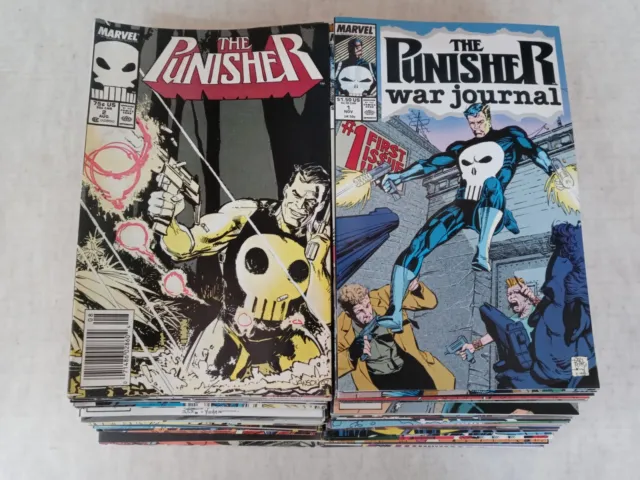 The Punisher, War Journal 1, 2099, War Zone 1 Lot Of 75 Marvel Vintage Comics