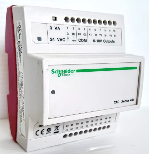 Schneider TAC-Xenta-491 Programmable Controller 24VAC 3VA HVAC Zone Controller