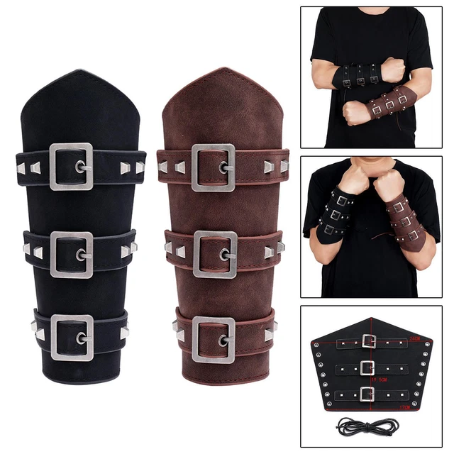 Protège-bras Guerrier Médiéval Punk 1 Pièce Poignet Gantelet pour Cosplay