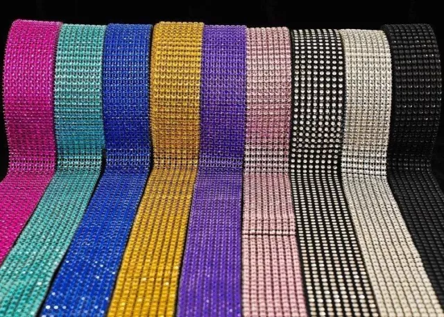 BLING RIBBON SPARKLY Sugarcraft Cake SILVER Card craft mesh ribbons diamonte