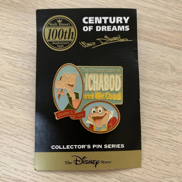 WALT DISNEY 100TH Anniversary Ichabod And Mr. Toad Pin Badge £184.89 ...