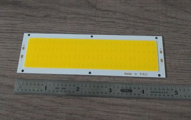 12V 10W 1000LM LED Panel Strip Light COB Chip High Power Lighting Module - Warm