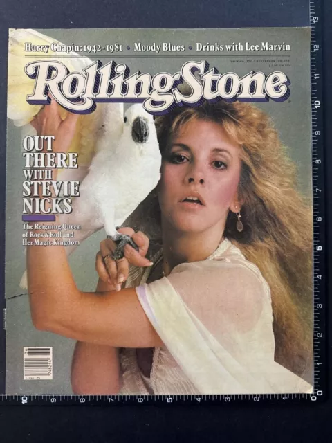 STEVIE NICKS - R.STONE COVER PAGE FLEETWOOD 14X11" USA Press Advert Poster L270