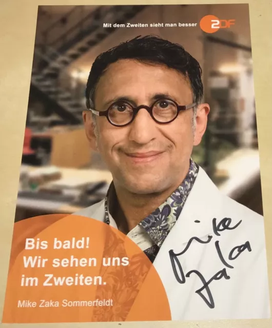 Mike Zaka Sommerfeldt signierte Autogrammkarte Autogramm Soko Stuttgart ZDF #1