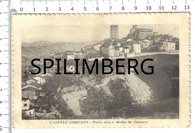 Cartolina Castell'arquato Piacenza Parte Alta E Media Da Ponente_Vg 1922