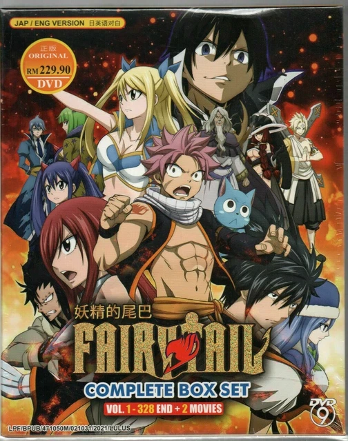 ANIME JAPANISCHE DVD Fairy Tail komplett Vol.1328 Ende + 2 Filme