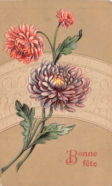 Cartolina Fantasia, Fiore, Cartolina Goffrato