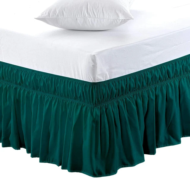 Microfibra Tessuto King Size Misura Avvolgente Letto Skirt 183cm x 198cm, skirt,