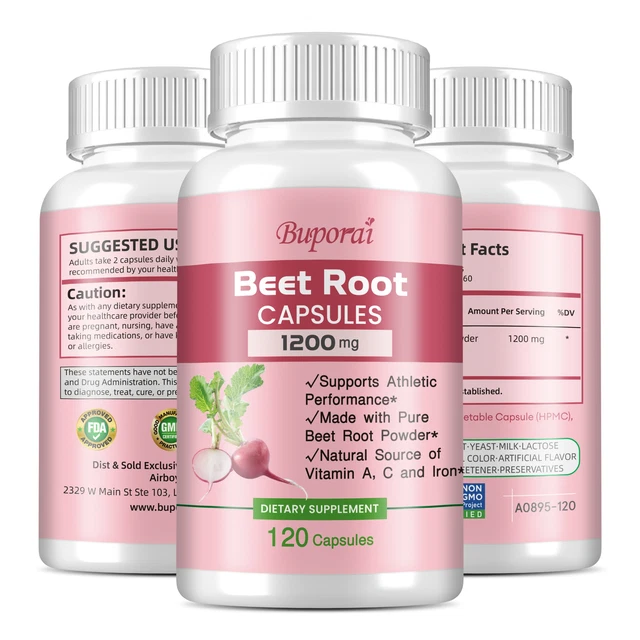Organic Beet Root Capsules 1350mg - Super Nitric Oxide Beets For - View #4