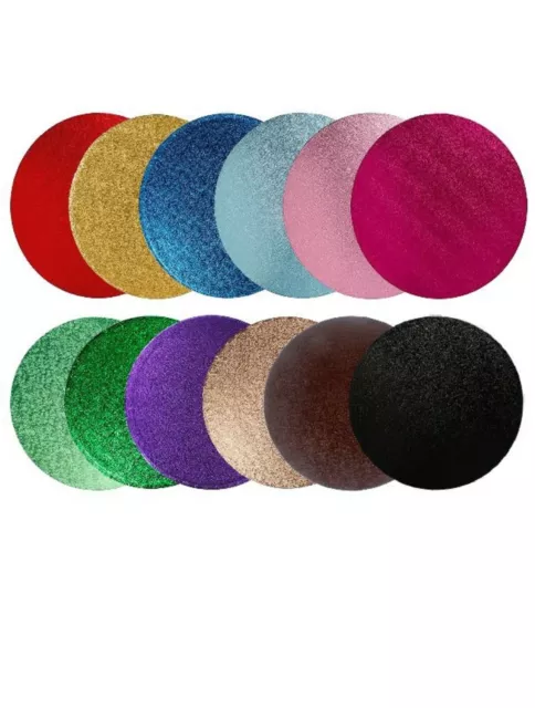 Cake Boards Base DRUM 12MM thick Strong Finish round square ALL COLOURS SIZES 2