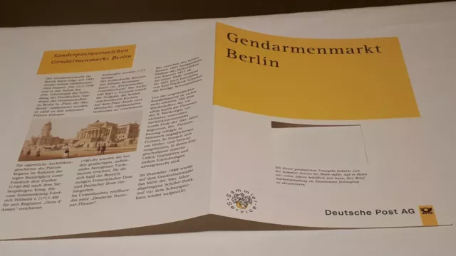 #940 Gendarmenmarkt Berlin Treugabe Jahresgabe Deutsche Post 1996