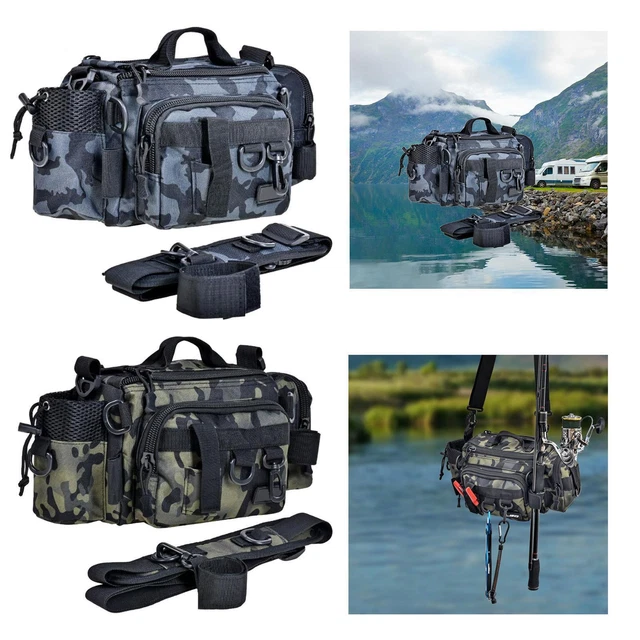 Sac de matériel de pêche Pack extérieur taille épaule fourre-tout leurre sac