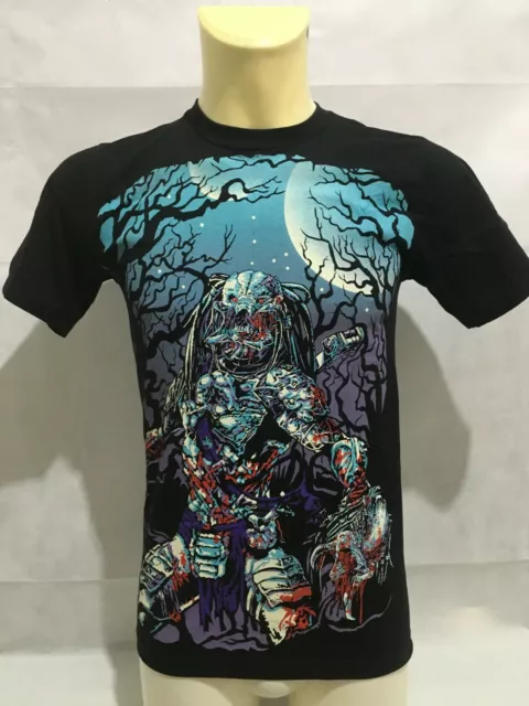 T-shirt uomo con stampa Heavy Metal Horror Predator maglietta maglia tshirt new