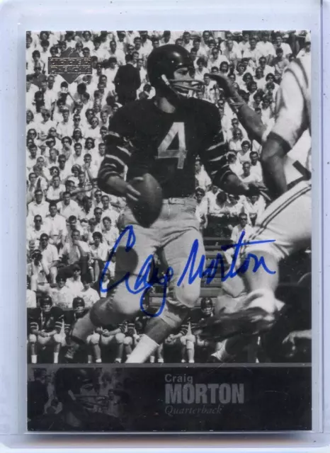 2011 Ud College Fb Legends #16 Craig Morton Autograph Auto - Denver Broncos, Cal