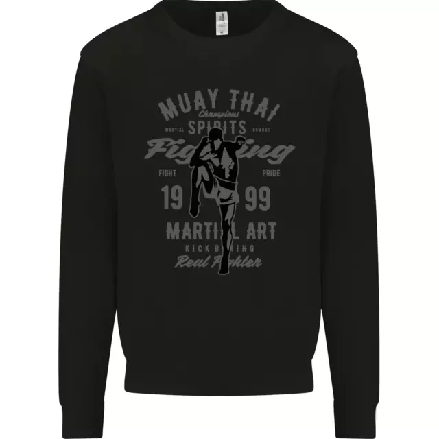 Muay Thai Fighting MMA Martial Arts Gym Kids Sweatshirt Jumper
