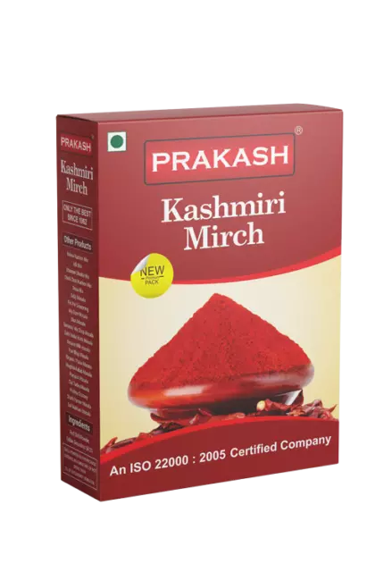 Prakash The Kashmiri Mirch Of 50 Gm- Authentic Blend Of Pure Spices - Pack Of 6