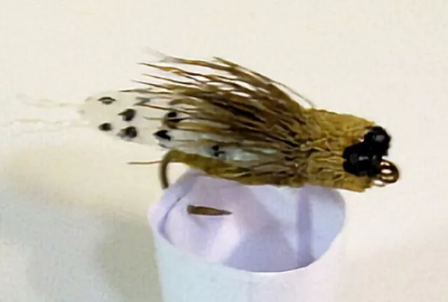 1 Dozen - Cicada fly fishing deer hair flies collection- cecada trout flys 2