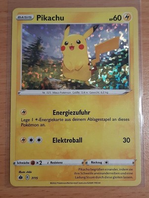 HOLO MC DONALDS Pokemon Pikachu 7/15 Karte Pokemonkarte Sammelkarte