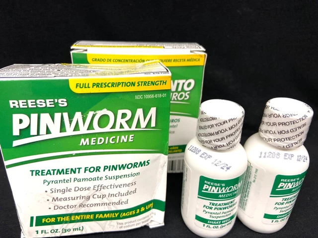 2 REESE'S PINWORM 1oz EXP DEC 2024 SCUFFED BOX $24.99 - PicClick