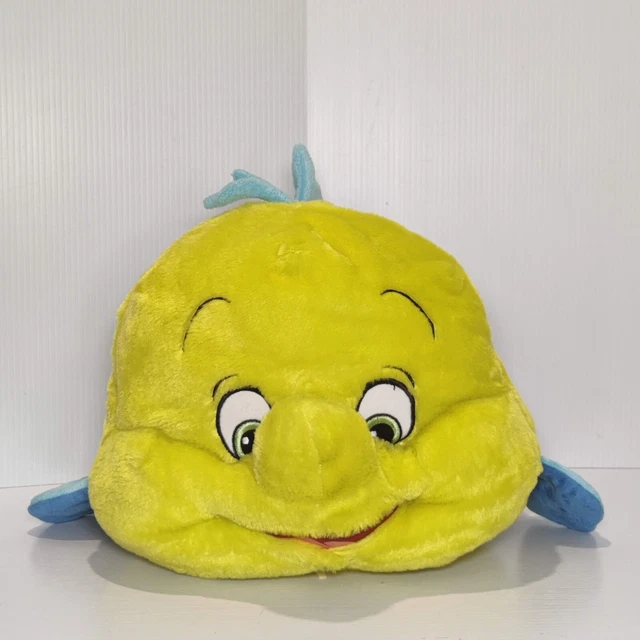 DISNEY THE LITTLE Mermaid Plush Flounder 18" Inch Stuffed Animal 2016
