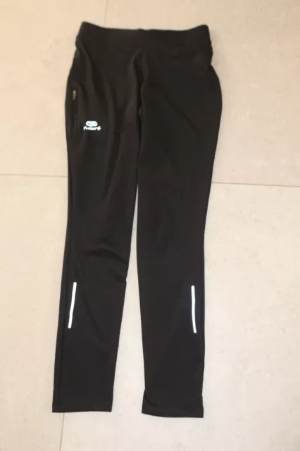 BLACK RUNNING LEGGINGS trousers decathlon kalenji sports age 10