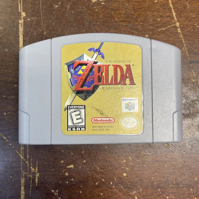 LEGEND OF ZELDA Ocarina of Time Video Game Cartridge N64 Game Card