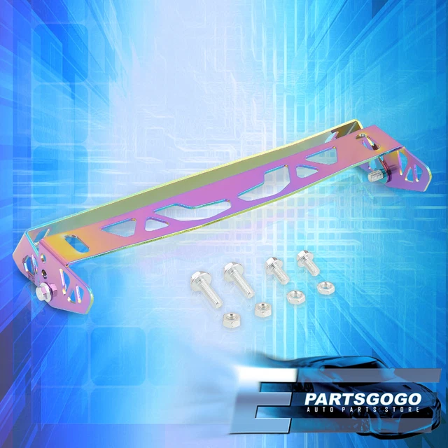 Neo Chrome JDM Adjustable License Plate Relocation Adapter Bracket For Nissan