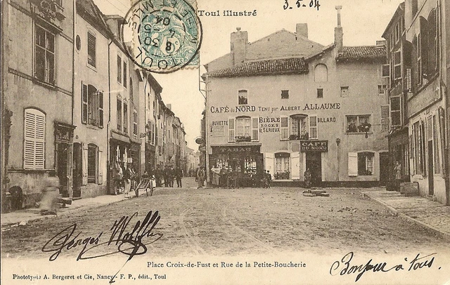 Carte Postale Tabac Toul Place Croix De Fust Et Rue De La Petite Boucherie