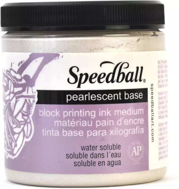 Speedball 3818 Pearlescent Base Use With Water-Soluble Block Printing Ink AP 8