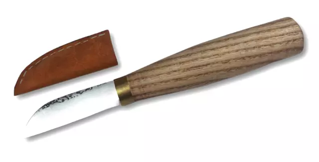 Wood Carving Knife. Forged Whittling Knife with sheath. Chip Carving Knife.