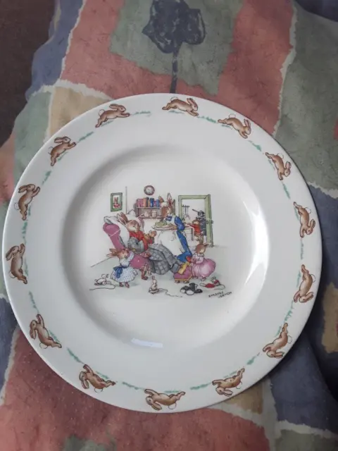 Bunnykins Baby Plate Royal Doulton