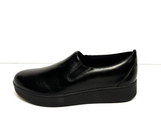 Fitflop Womens Rally Slip On Sneaker Black US6 UK4 M