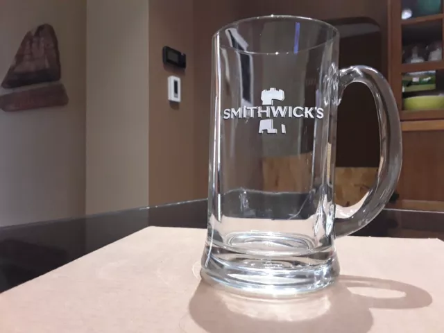 Smithwick's Ale Beer Mug Made In Italy. Drinking Glass Beer Stein
