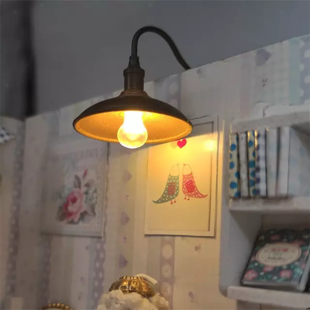Miniature Hanging Lamp Decoration Simulation Wall Goose Neck Light for Window