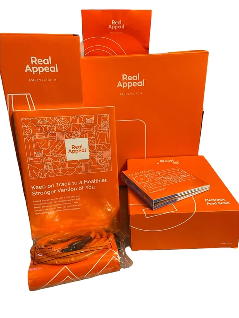 NWT Real Appeal Rally/Coach Health & Fitness Kit Weight Loss Scale Blender DVDs