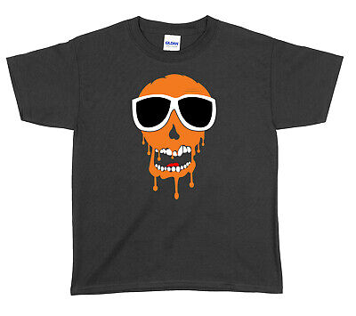 Creepy Cool Skull Face Ragazzi Ragazze Unisex Divertente T-shirt