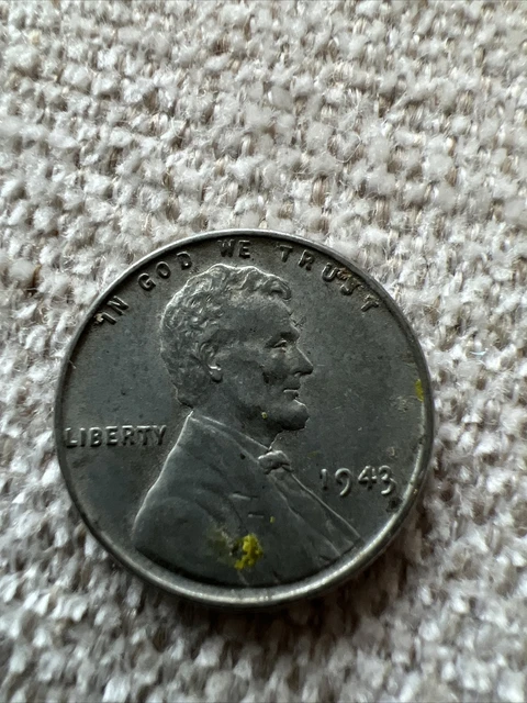 1943 Silver Steel Penny No Mint Mark