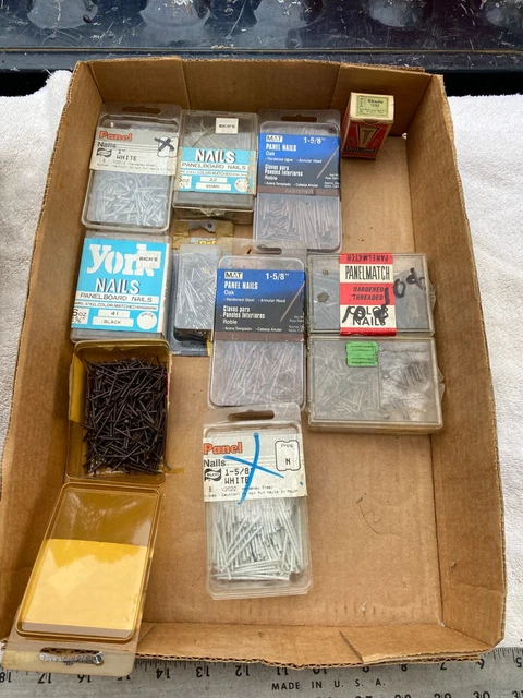 Lot of 10 Packages of Finishing Nails