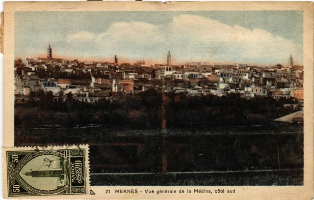 CPA AK MEKNES - Vue générale de la Medina MAROC (796568)
