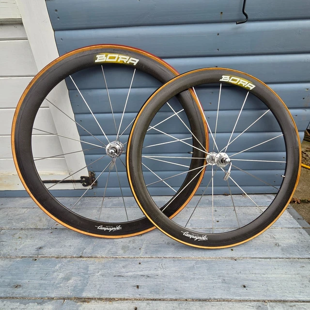 MINT CAMPAGNOLO BORA 1st Gen Carbon TT Wheelset 650c/700c • Record