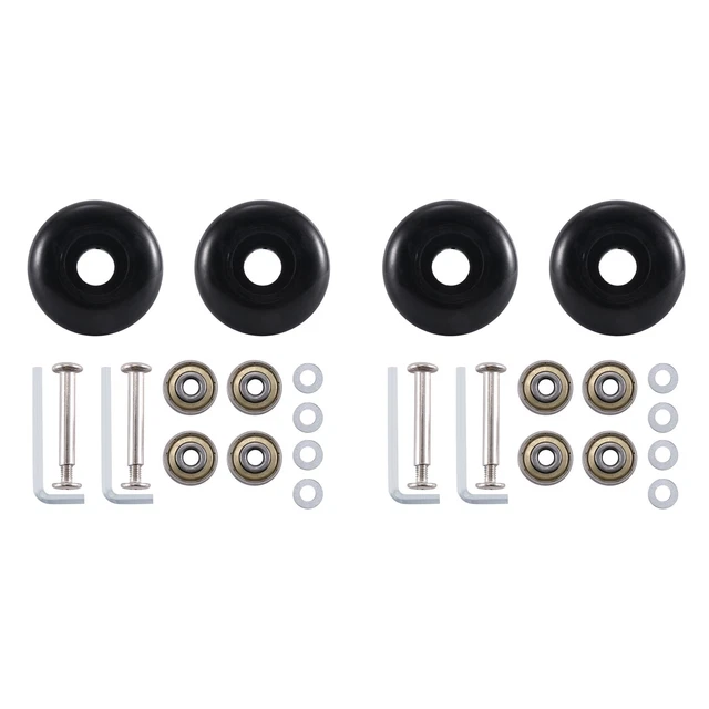 4 Pièces Roulette Valise Universelle 50x18mm - Roues De Rechange Solides Et Silencieuses Pour Bagages