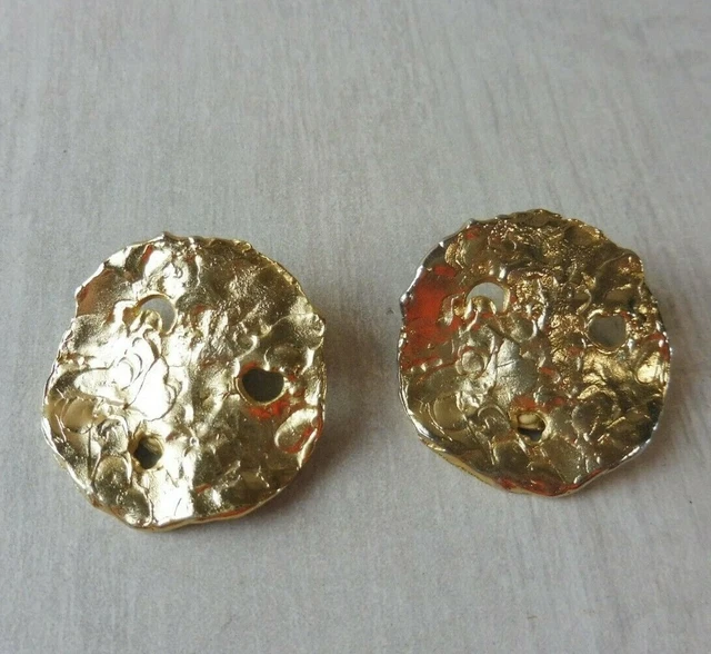 Ancienne paire de boucles d'oreilles clip, W Germany, vintage
