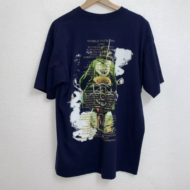 Vintage Who Quadrophenia World Tour 1997 Tee Blue T-Shirt Double Sided Sz XL 2