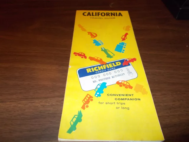 1962 Richfield California Vintage Road Map