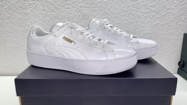 Puma vikky sale platform patent weiß