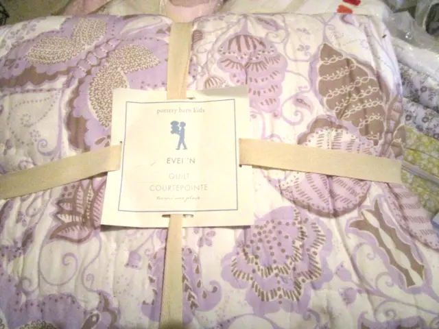 Pottery Barn Kids Evelyn butterfly  quilt twin New